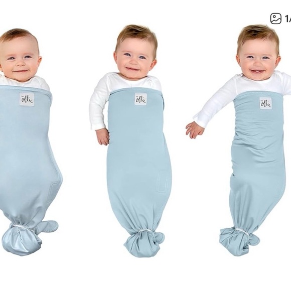 Ollie Other - Ollie Swaddles in Skye light blue